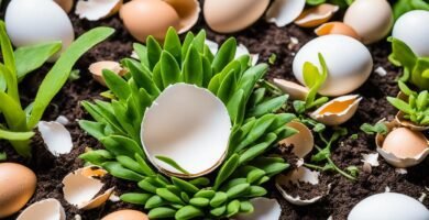 cáscaras de huevo para prevenir la acidez del suelo en plantas de interior