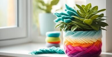 cómo usar hilo de lana para mantener la humedad en plantas de interior